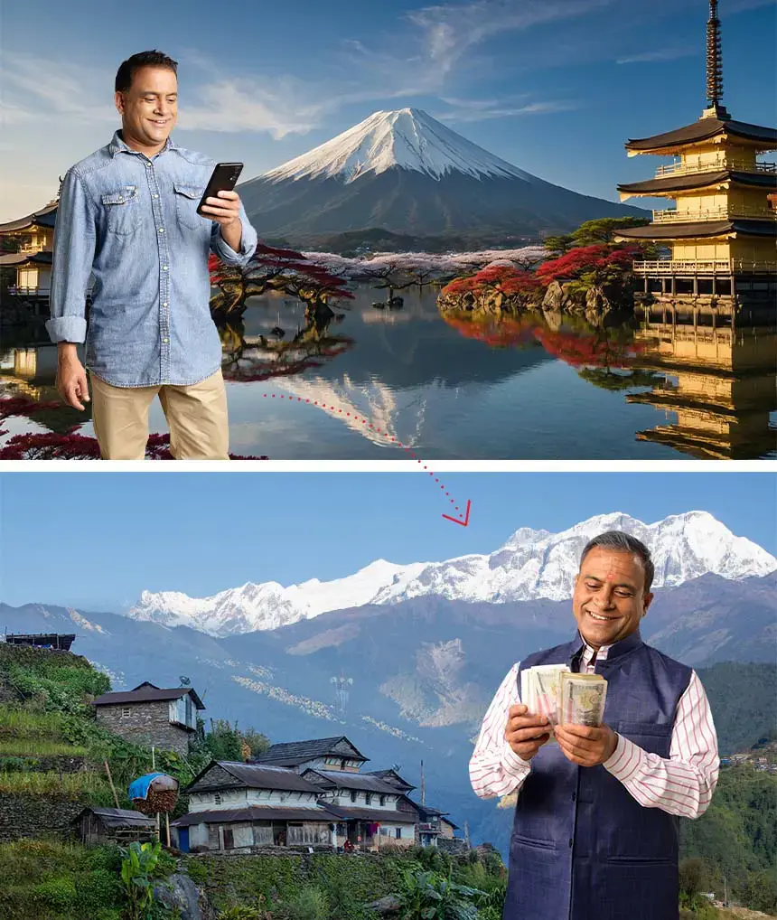 Send Money From Japan to Nepal Send Money From Japan to Nepal