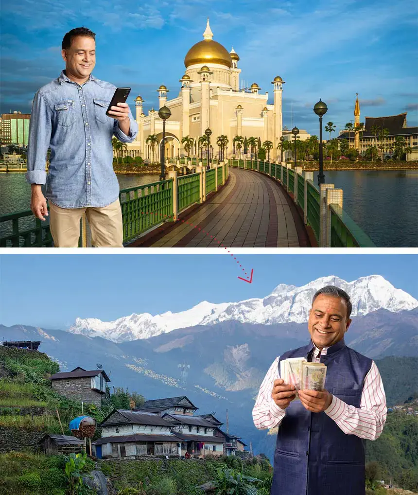 Send Money From Brunei to Nepal Send Money From Brunei to Nepal